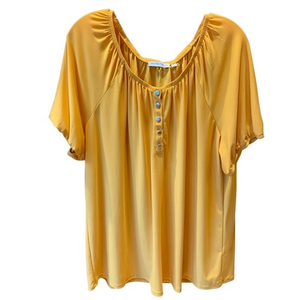 Notations Woman Mustard‎ Silky Top 2X